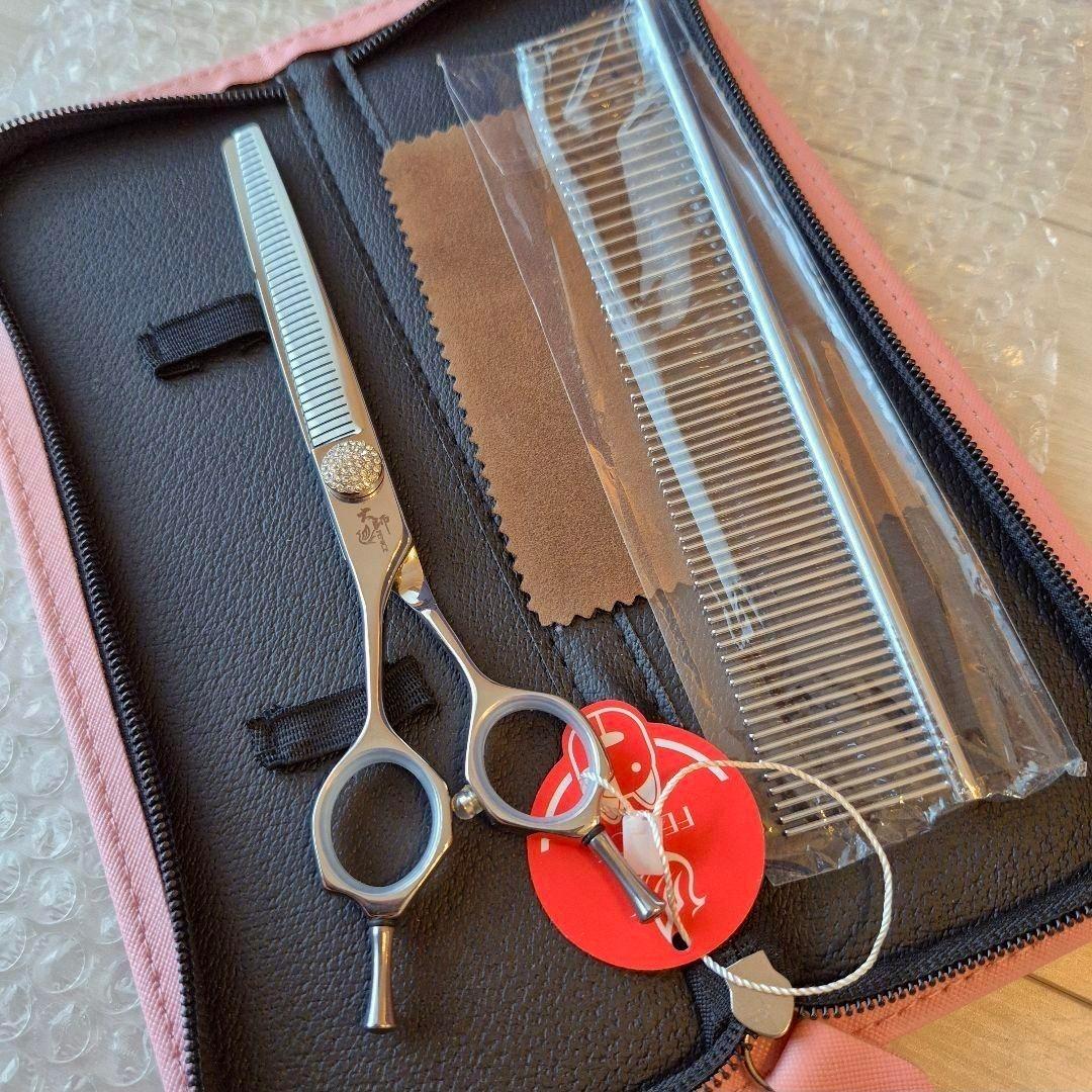 新品☆フェニーチェ 左利き用 セニングシザー 7インチ カット率50%