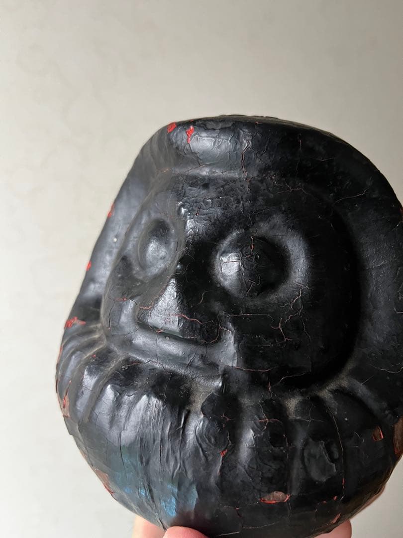 達磨 木型 張子の木型 だるま 高崎だるま 骨董 民藝 時代は明治