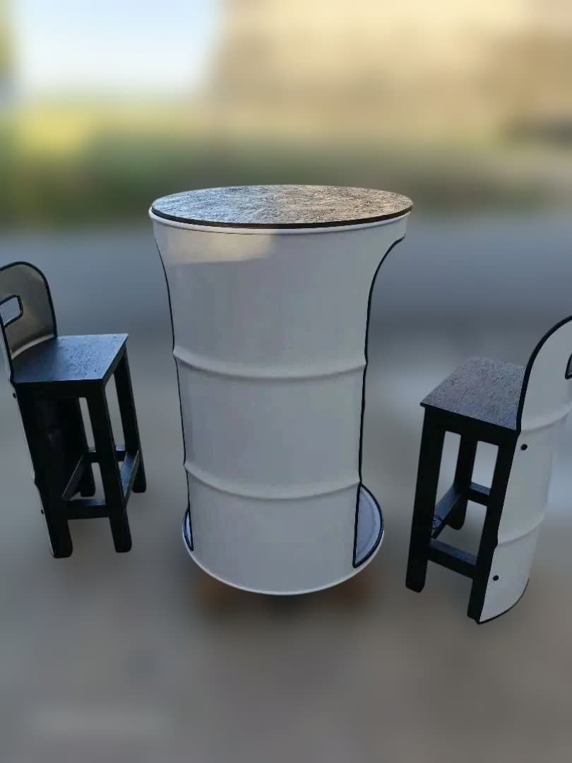 受注生産！製作7日！ドラム缶remakeテーブル＆チェア‼️ 受注生産！製作7日！ドラム缶remakeテーブル＆チェア‼️