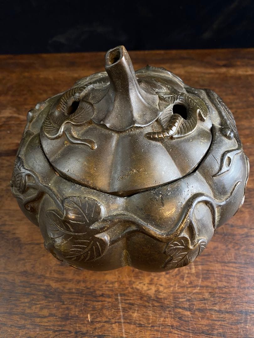 カボチャ型 銅香炉
