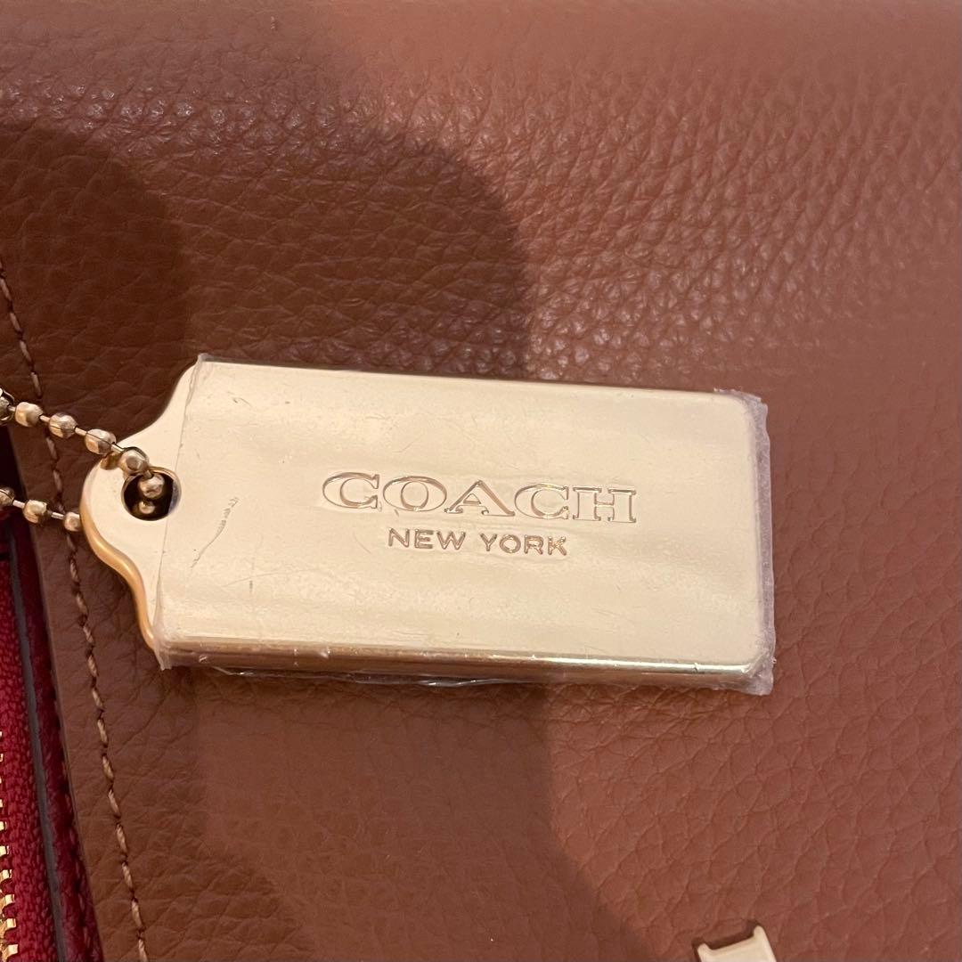 【数回使用程度】 COACH ショルダーバッグ 肩がけ ブラウン 91122