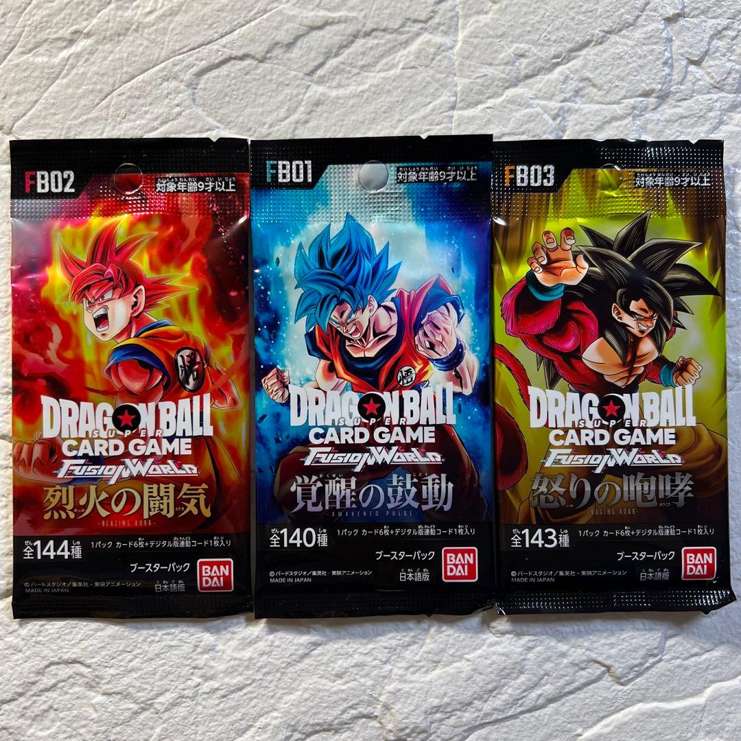 未開封/ドラゴンボール/カードゲーム/覚醒の鼓動/烈火の闘気/怒りの