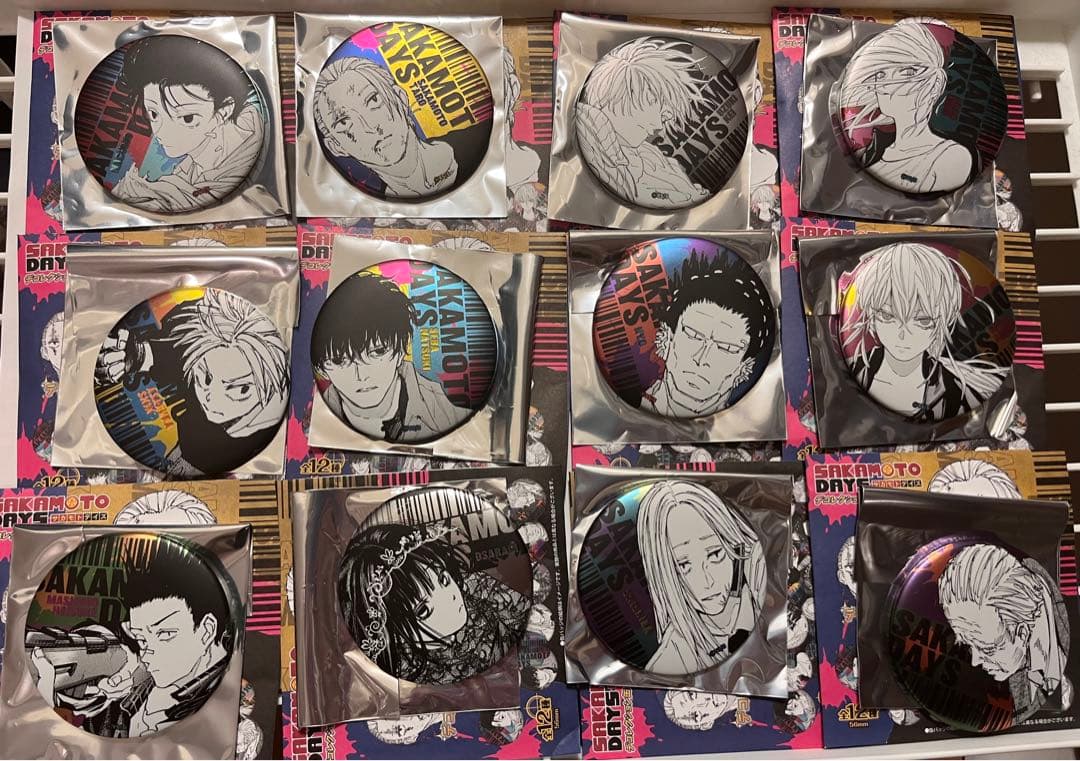 新品未開封サカモトデイズデコレクション缶バッジ第1弾第2弾24個セット