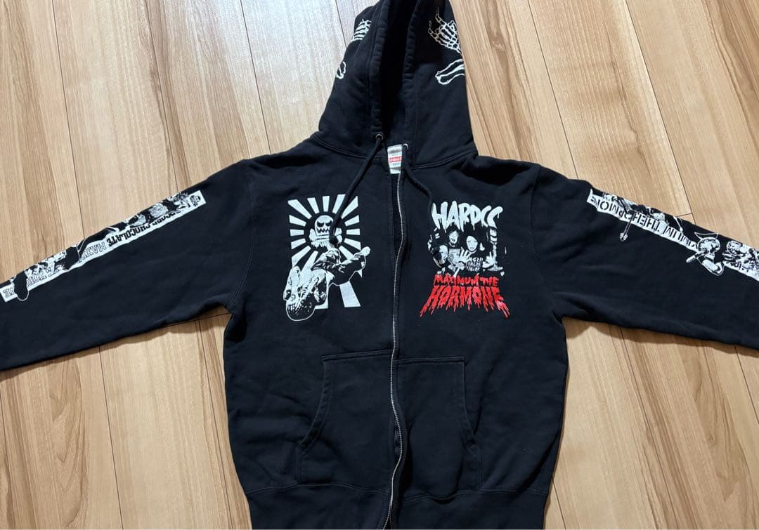 マキシマムザホルモン×ハードコアチョコ 「ヘドバン大虐殺」 コラボパーカー　M