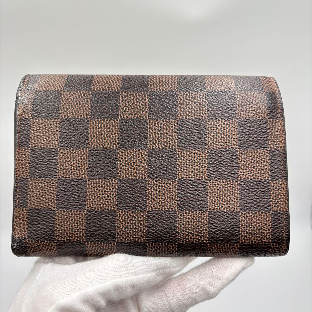 ルイヴィトン ダミエ ポルトフォイユ アレクサンドラ N63067 3つ折り