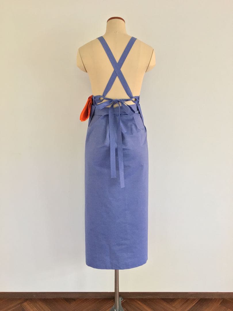 茶道稽古着 二部式【11-15号】cotton 青藤色 二部式