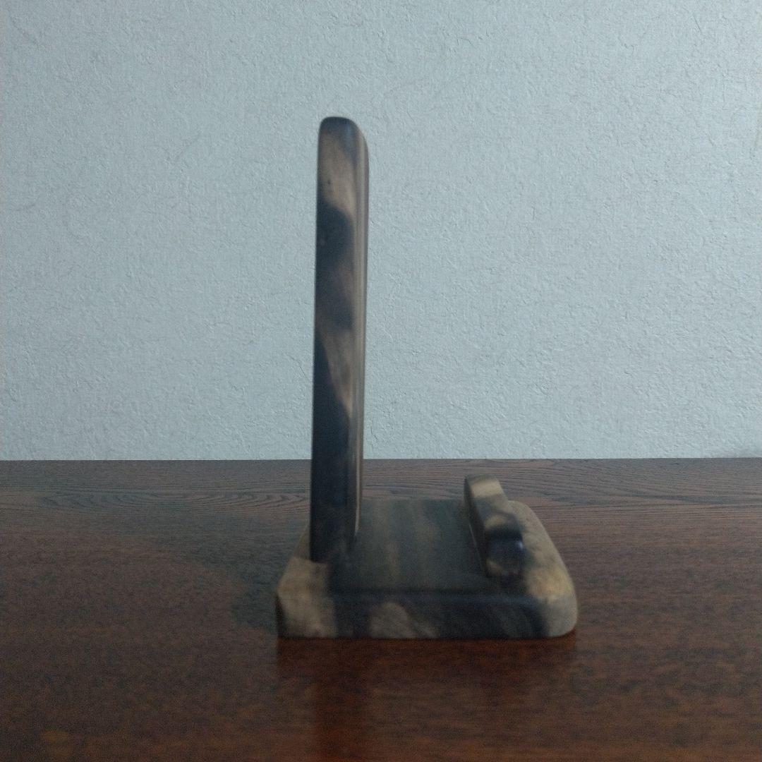 黒柿ペン立て・スマホスタンド・ぺーパーナイフ 3点セット