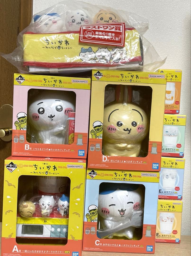 一番くじ ちいかわ フィギュアセット A B C D上位賞フルコンプリート