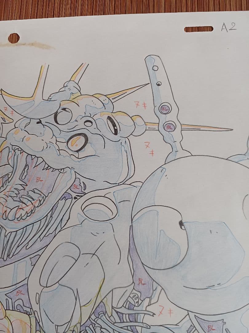 EDOYA　♥️セル画 と原画 不明－22　緻密書き込み彩色技術は圧巻