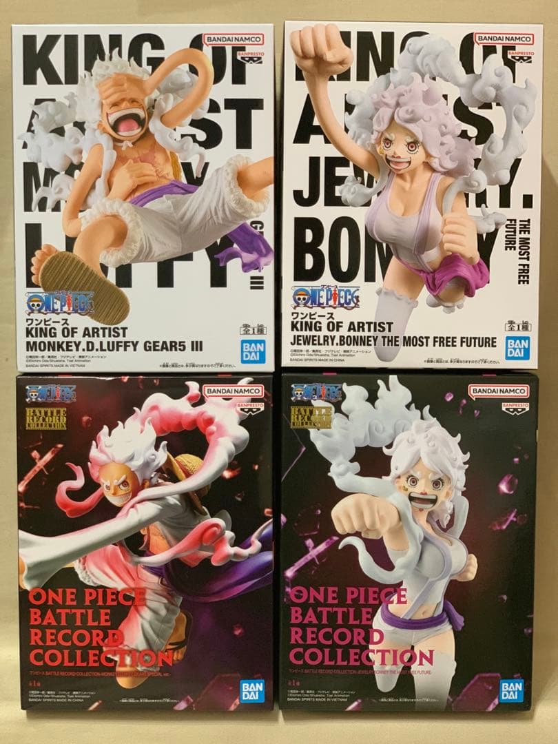 ワンピース フィギュア ルフィ ボニー 4種セット - メルカリ