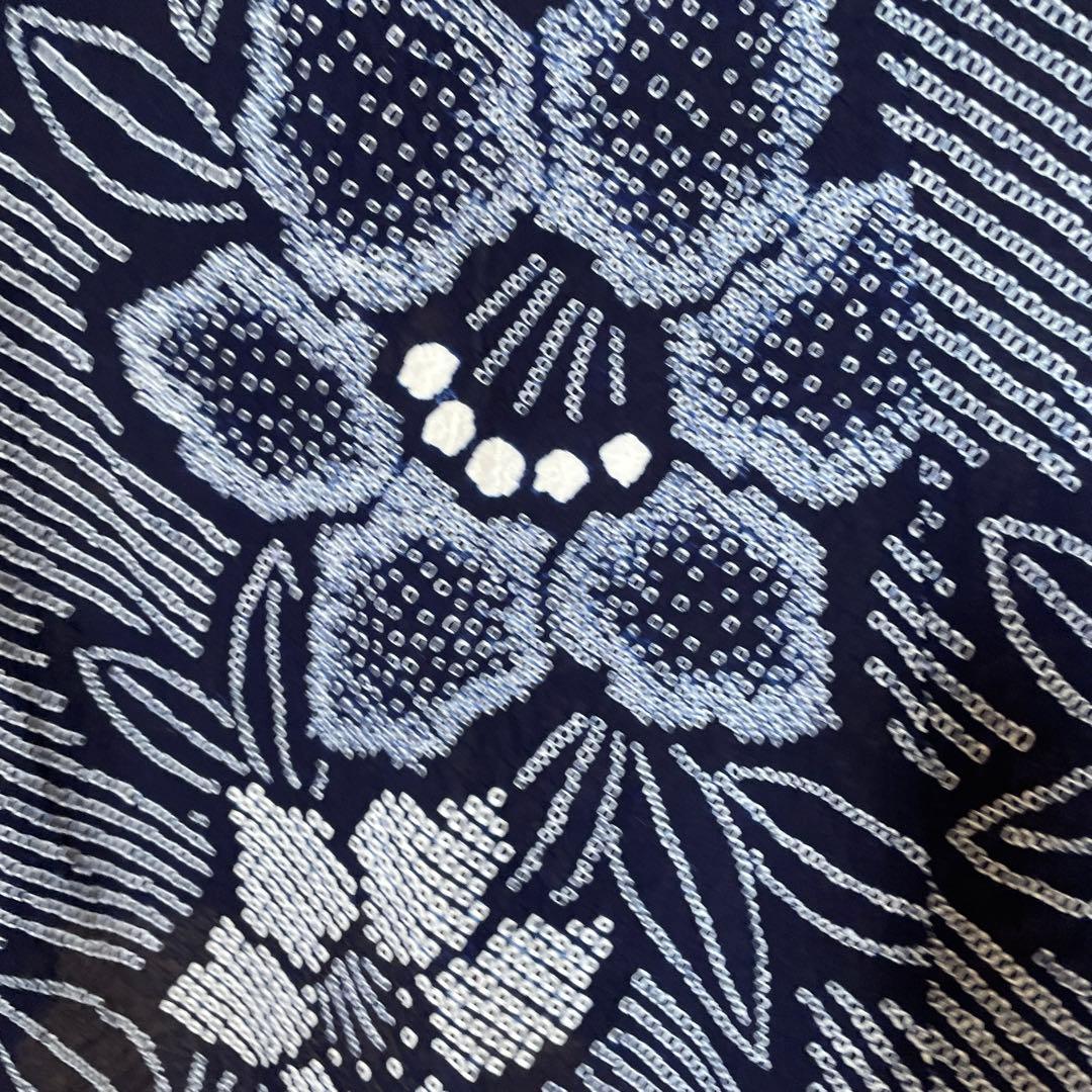 【1067】有松絞り　ふんわり　ワンピース