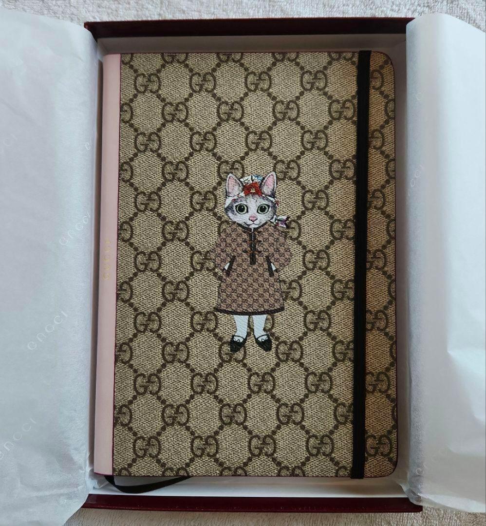 GUCCI ヒグチユウコ コラボ GG ラージノートブック 限定 猫刻印入り