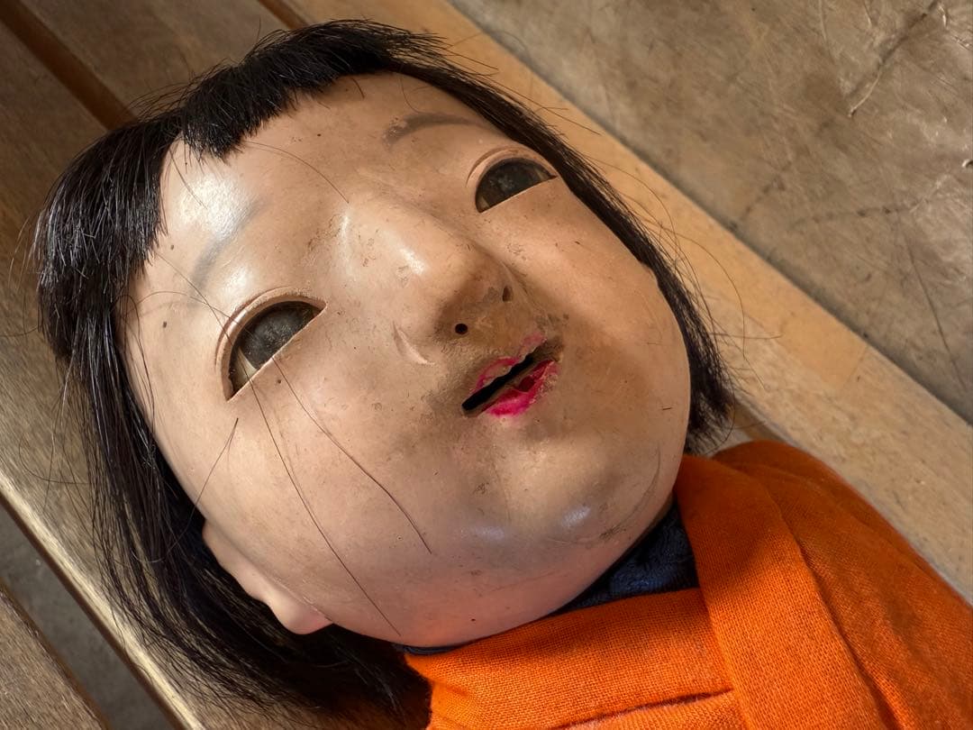 O-2052】日本人形 市松人形 昭和レトロ 呪物