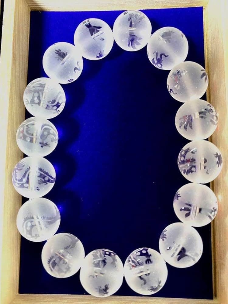 小網神社 12mm龍水晶ブレスレット 強運厄除け銭洗弁天 - メルカリ