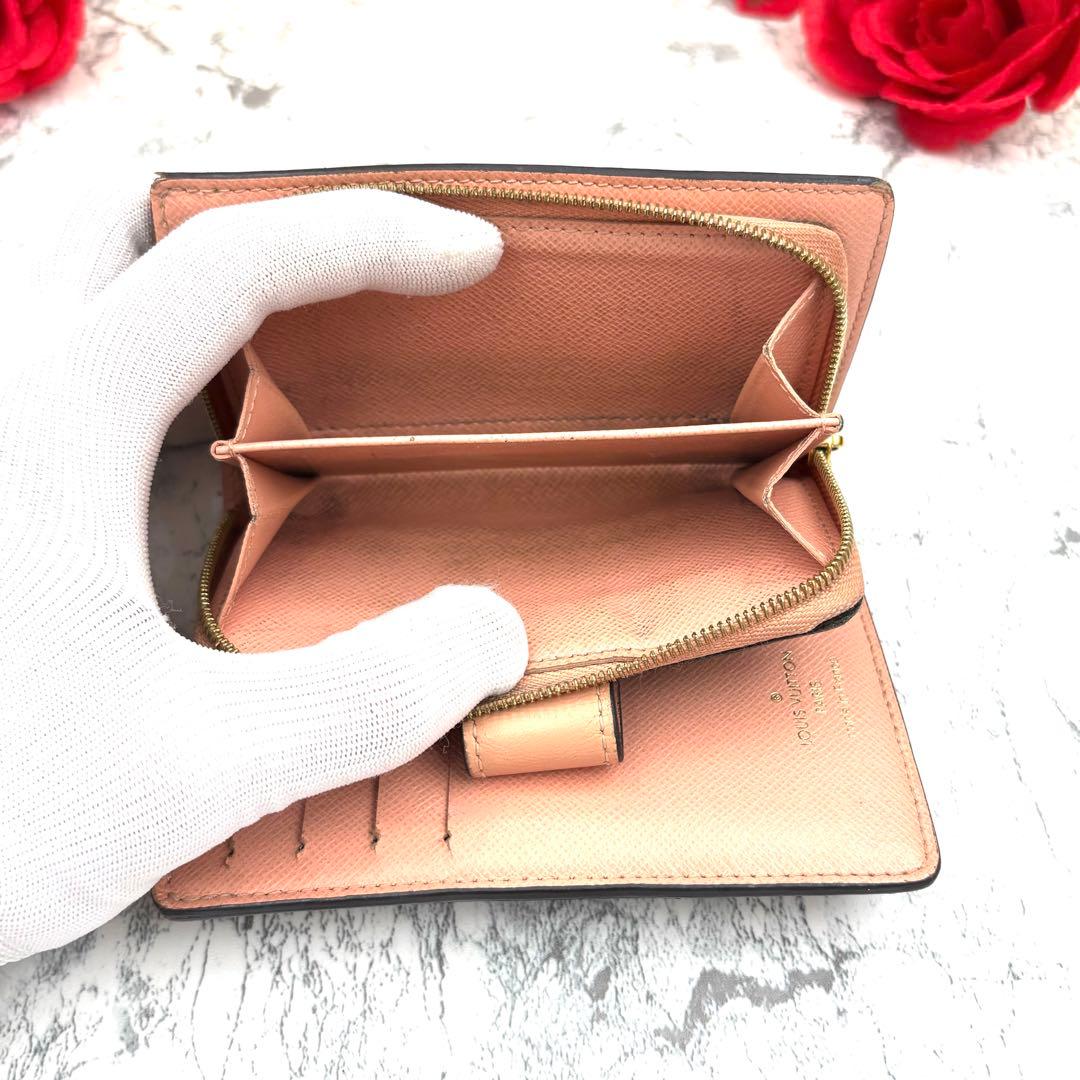 【極美品】 ルイヴィトン ダミエ ポルトフォイユ ジュリエット 折り財布