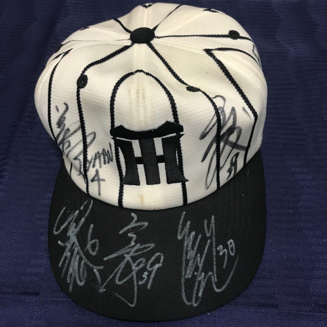 実使用】ミズノプロ 阪神タイガース キャップ 帽子 新井選手 サイン入
