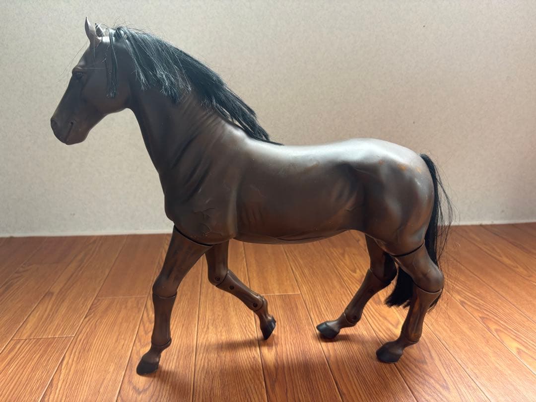 DORAGON社製 1/6サイズ 馬のフィギュア ダークブラウン 1体