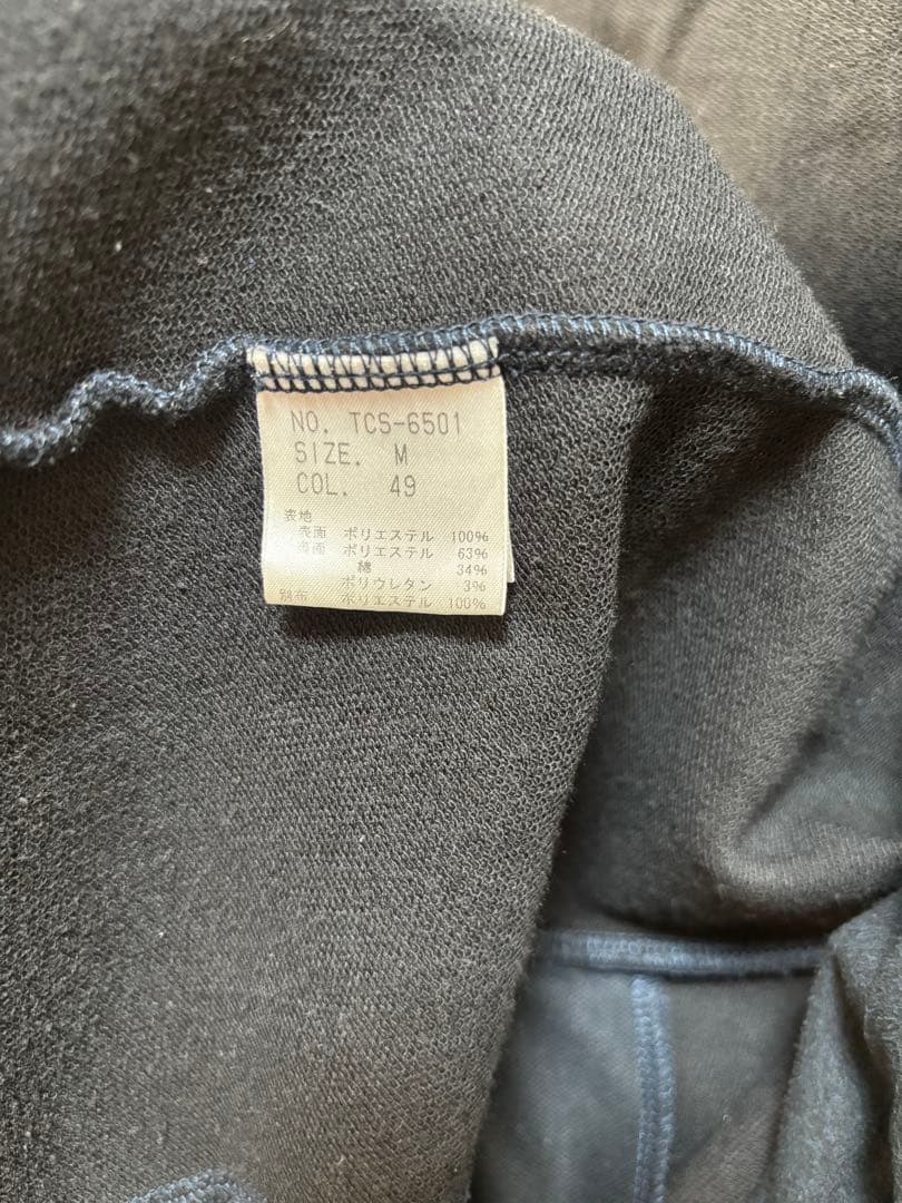 ダークブルー フード付きコート