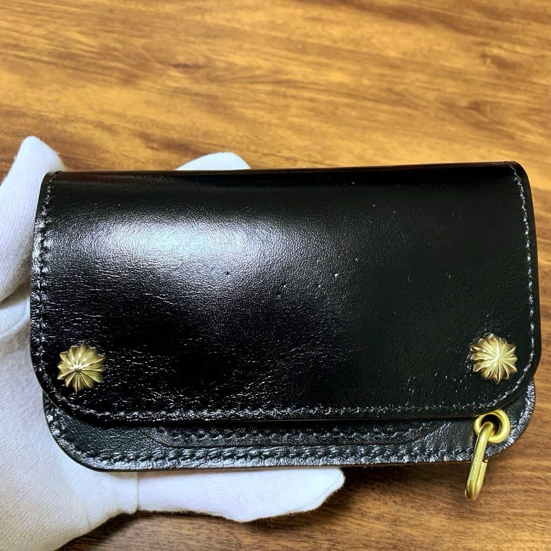 トラッカーウォレット　ミドル　ピンホール有り　アポロコンチョ　CA008