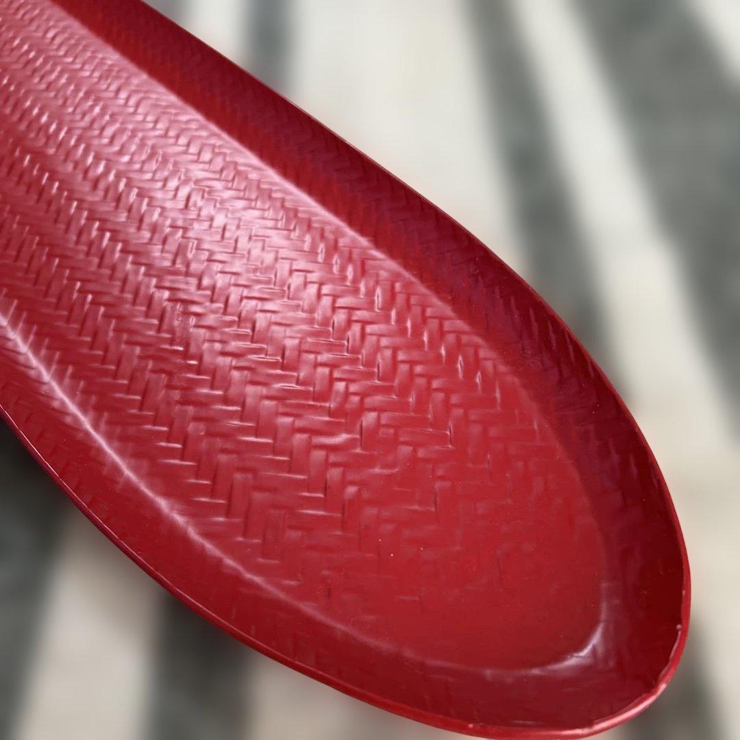 籃胎（らんたい）漆器 赤