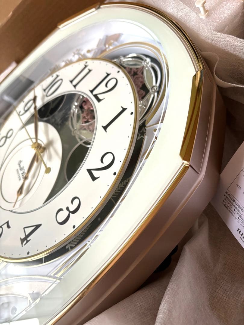 電波時計 掛時計 からくり 4MN551RH スモールワールド　リズム