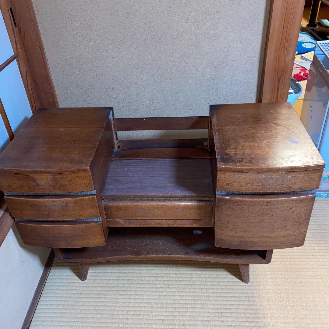 推定昭和43年(1968)千葉の松戸で手渡し可！ 昭和レトロ三面鏡アンティーク