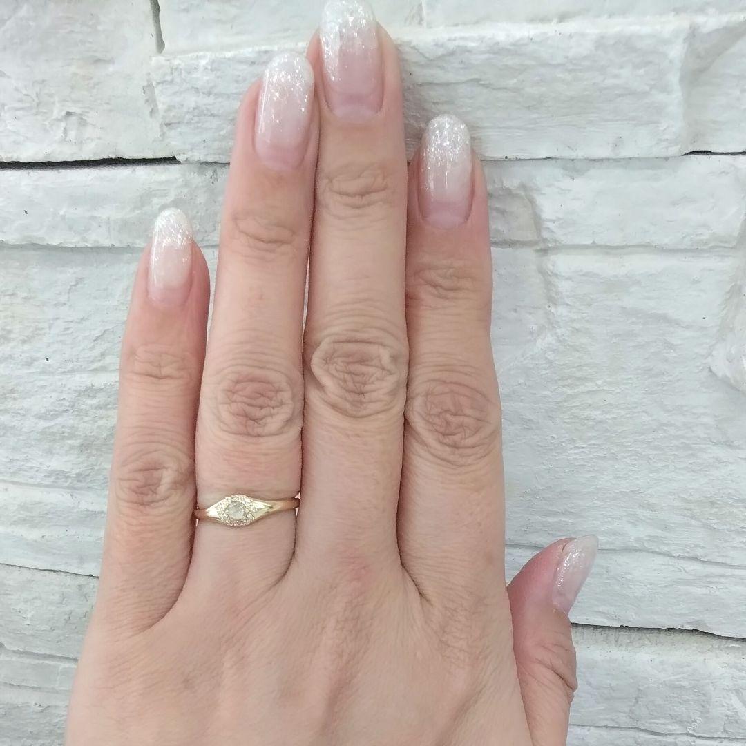 SSAvaron K18ローズカットダイヤモンドリング　　中古品