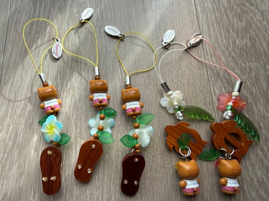 ご当地　日焼け海亀サンダルキテイkitty 根付けストラップ ABCstore