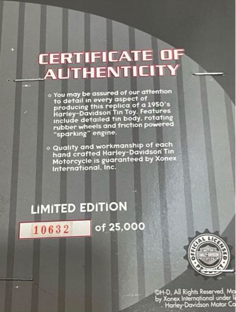純正❗️ 世界限定❗️ ハーレーダビットソン オフィシャル 1950s TOY