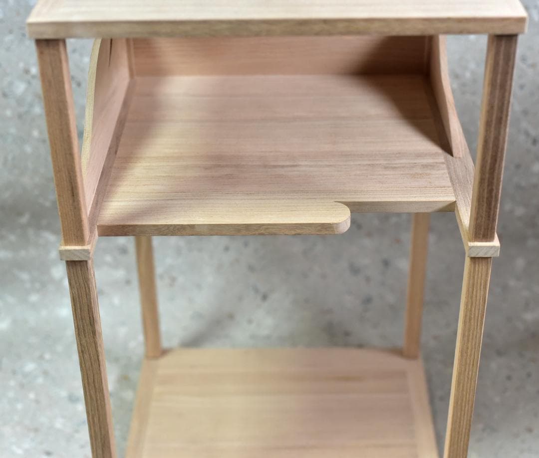 FE40536様専用、遠山棚淡々斎好【極上品】組立式 飾り棚 お茶道具/共箱