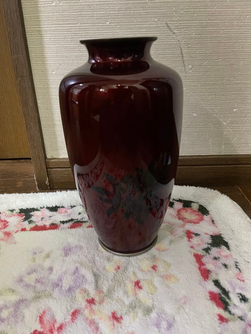 七宝焼花瓶　美品