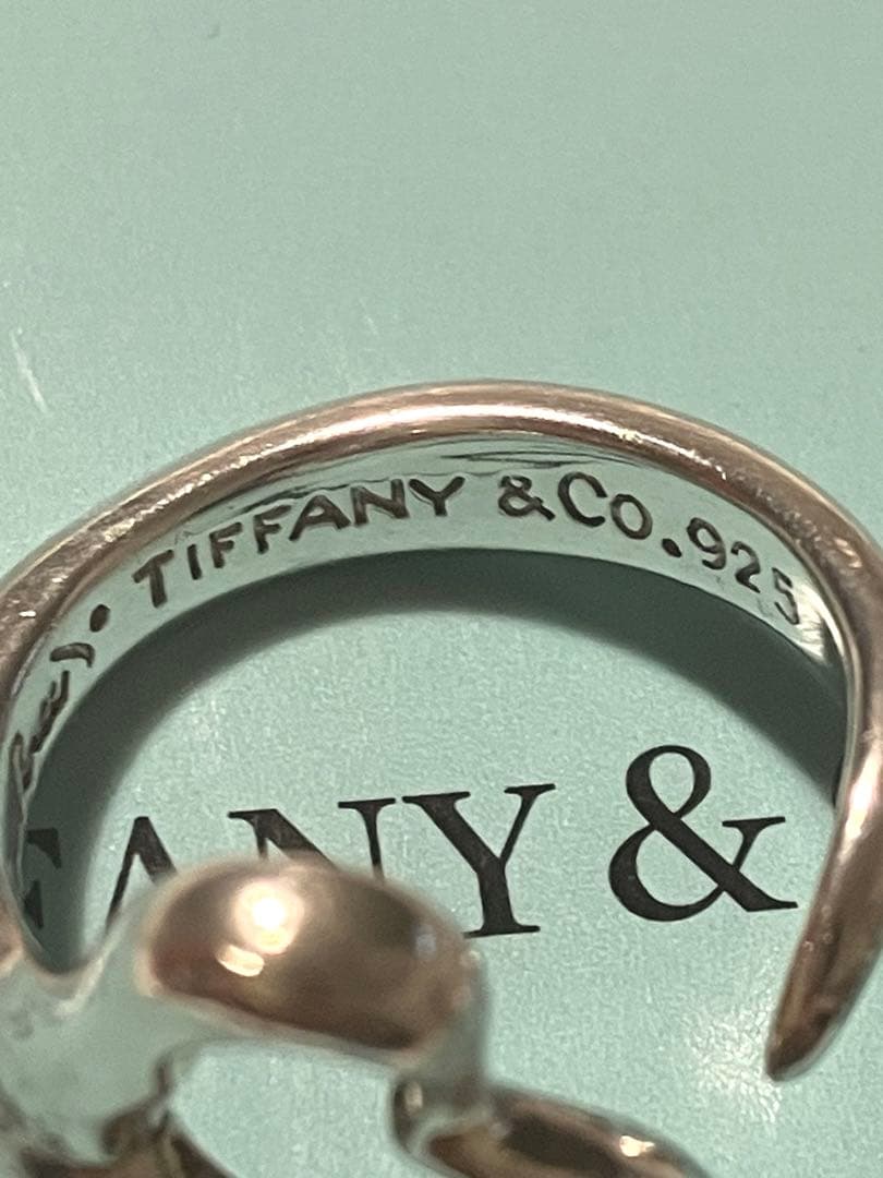 【美品】Tiffany ティファニー オープンハート リング 約11号 925
