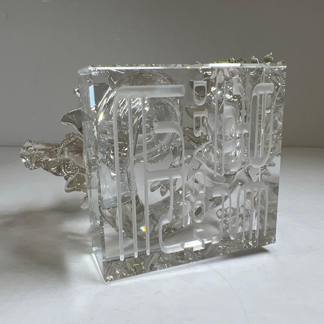 スワロフスキー ドラゴン 置物 共箱 幅11.5㎝ 東な7-1221☆1F