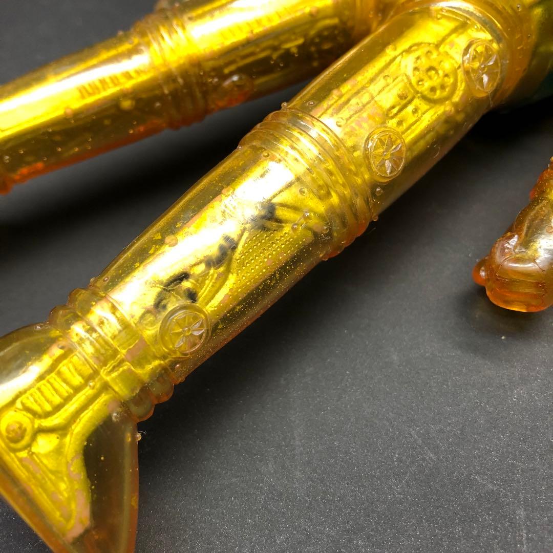 当時物ブルマァク レッドバロン ソフビ 記名あり 昭和レトロ クリアー