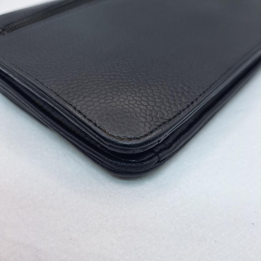 K*n様 CHANEL　デカココ　二つ折り財布　キャビアスキン　長財布　財布