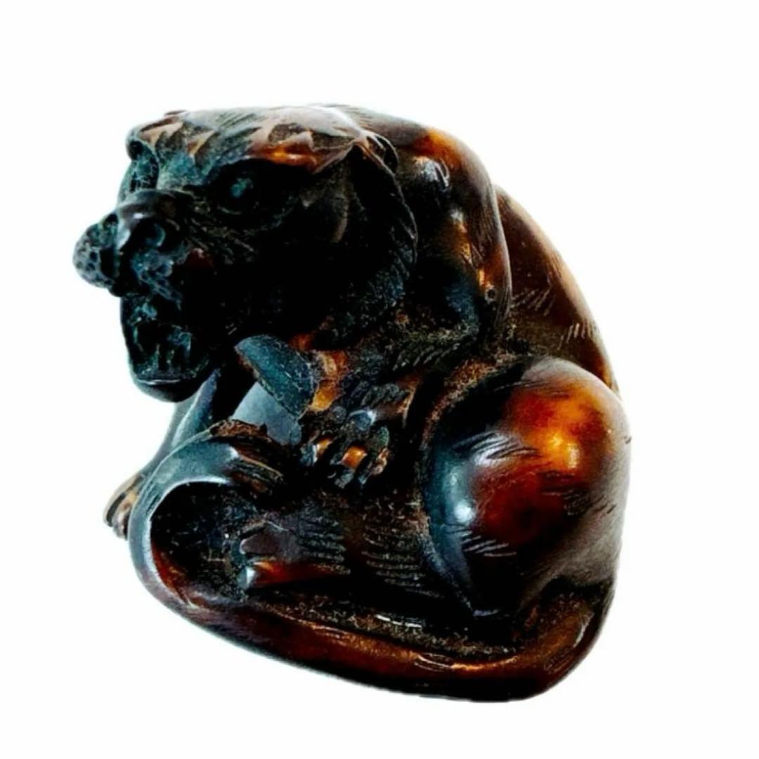 木彫り熊 熊 根付 木製 彫刻 置き根付 提げ物 骨董 アンティーク 黄楊 木彫り熊 熊 根付 木製 彫刻 置き根付 提げ物 骨董 アンティーク 黄楊