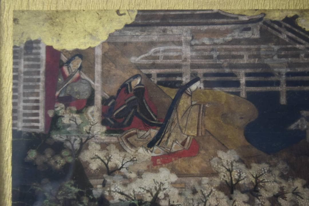 作者不詳/古画人物図/室町時代/日本画額/欄間額/掛軸/名家伝来/