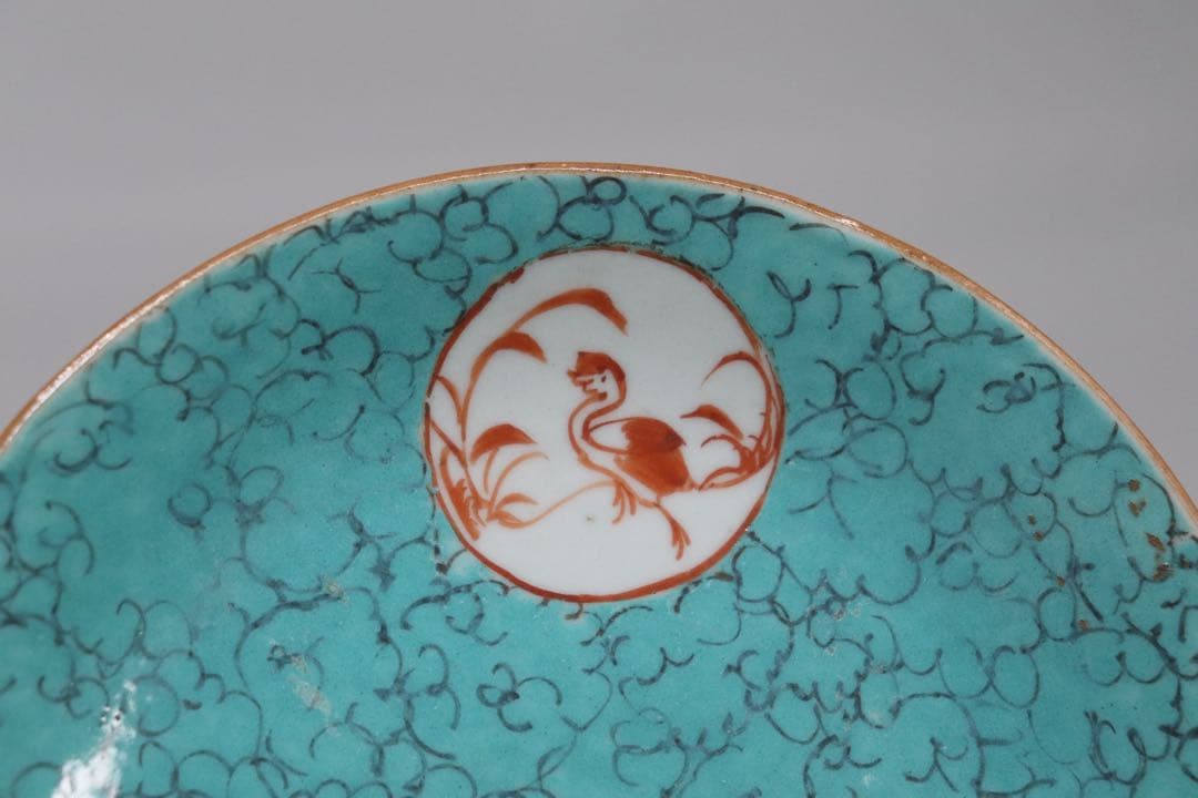 中国 清時代 大清嘉慶年製 松石緑釉皿 十錦手 送料込み1005 - メルカリ