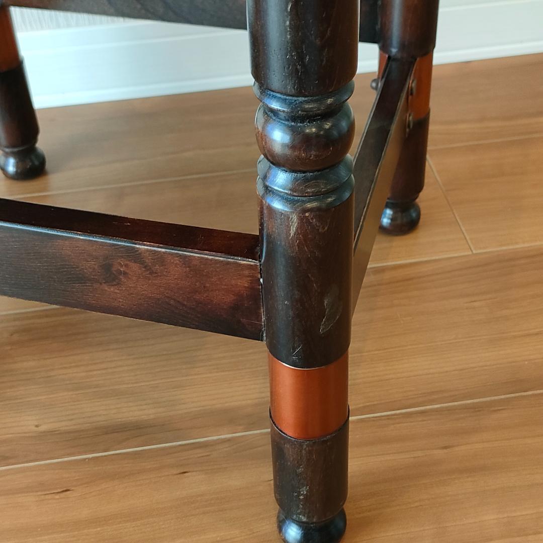 ヴィンテージ　スツール　サイドチェア　オットマン　レザー