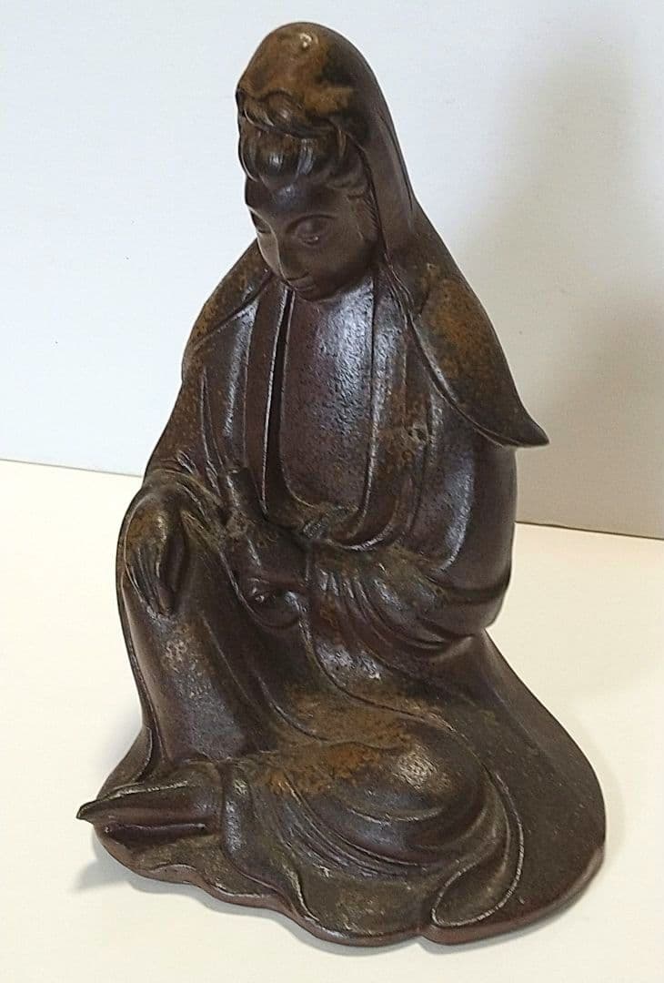 備前焼 木村桃山作 観音菩薩坐像