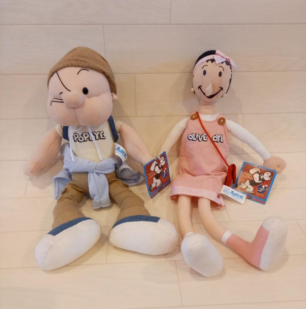 レトロ　ポパイ　オリーブ　ぬいぐるみ　新品　タグ付き　2000年　セット売り☆