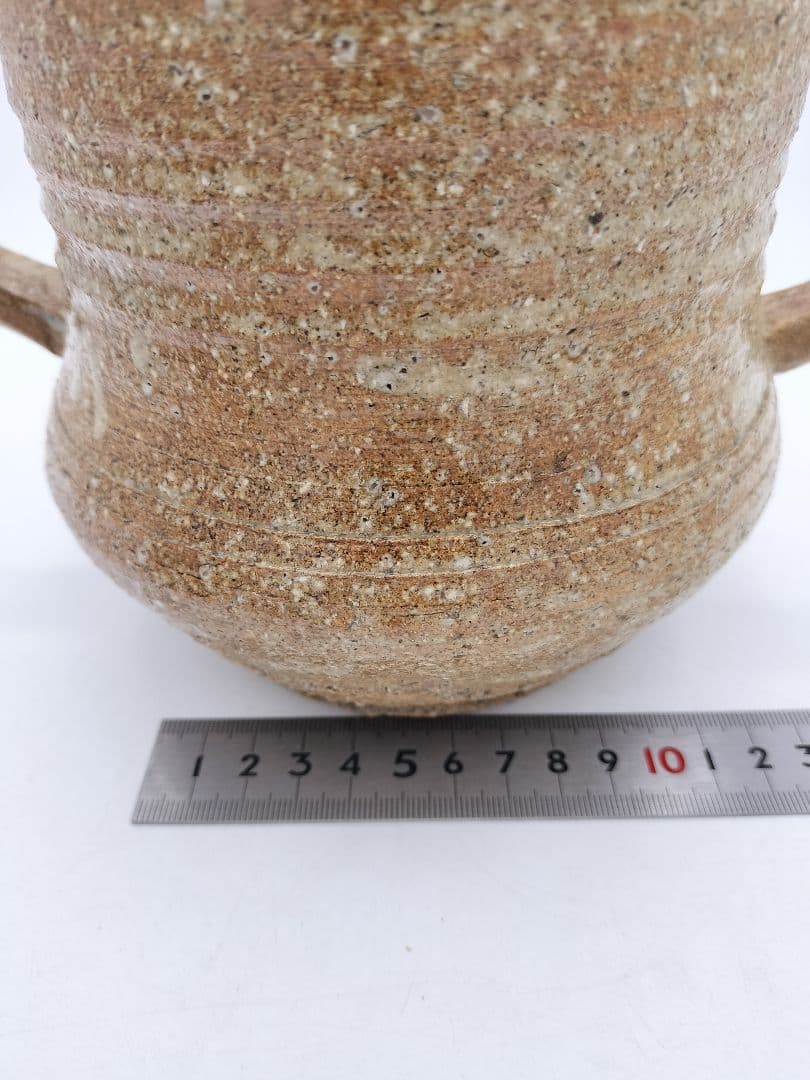 c523 水指 信楽山水 替蓋付 諏訪蘇山 木箱 茶道具 古物