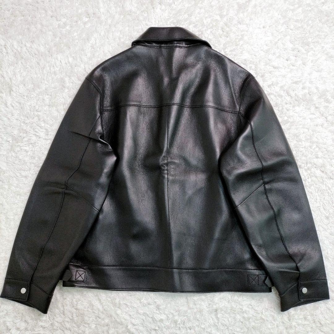 ZARA ザラ レザージャケット 大きいサイズ ジップ ライダース 短丈