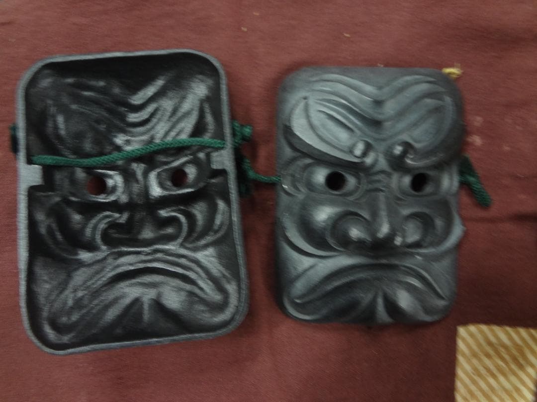 南部鉄器 オリジナル　レア　鬼面３面　１６×１２ｃｍ●入手困難アイテム