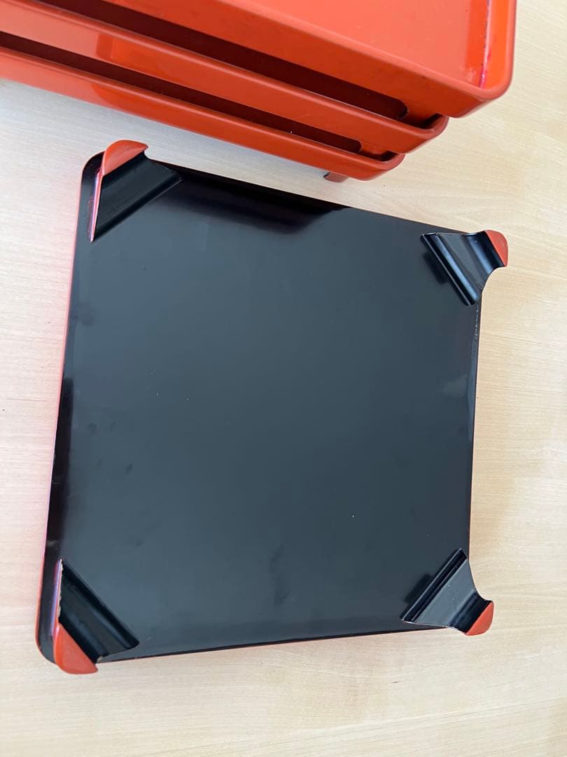 骨董　江戸末期　脚付き　盆4枚