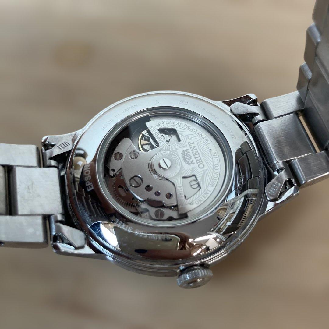 ORIENT オリエント バンビーノ 自動巻き 腕時計 黒盤 F672-UAA0