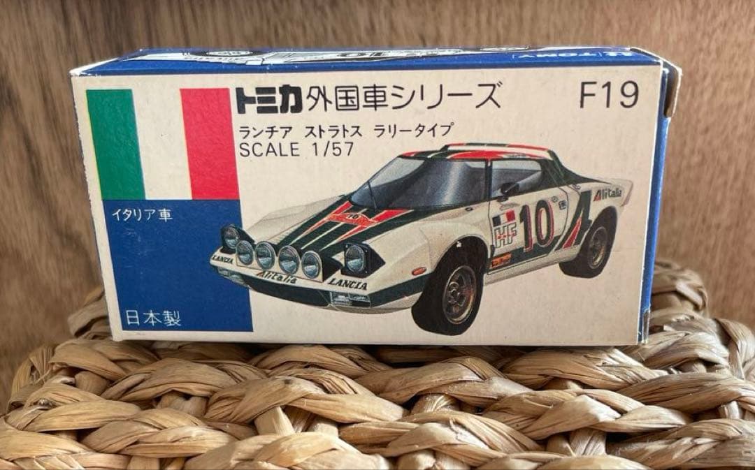 〈トミカ〉 F19 ランチア ストラトス ラリータイプ ホビーショウ(日本製)