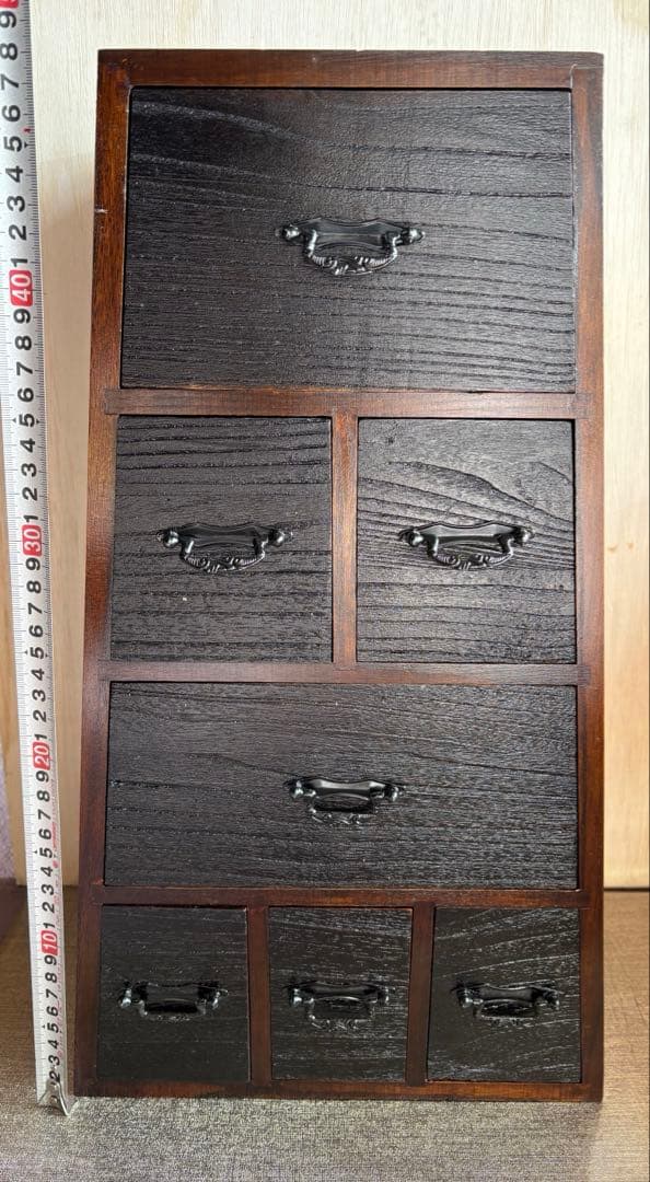 アンティーク　木製引き出し式収納 ダークブラウン 楽天市場】木製 レトロ 引き出し収納 卓上 チェスト アンティーク