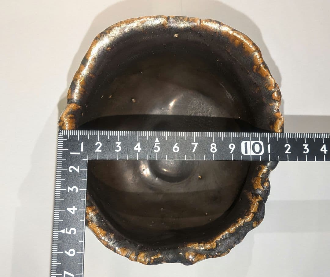 濱崎節生』茶碗 喜多窯 茶道具 共箱 鬼子岳 唐津焼 唐津焼