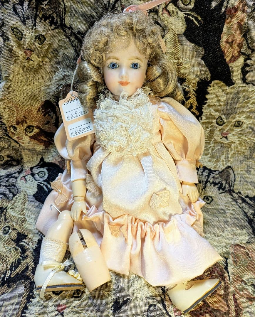 ビスクドール 28cm 1993 KM ビンテージ調 人形 コレクションドール